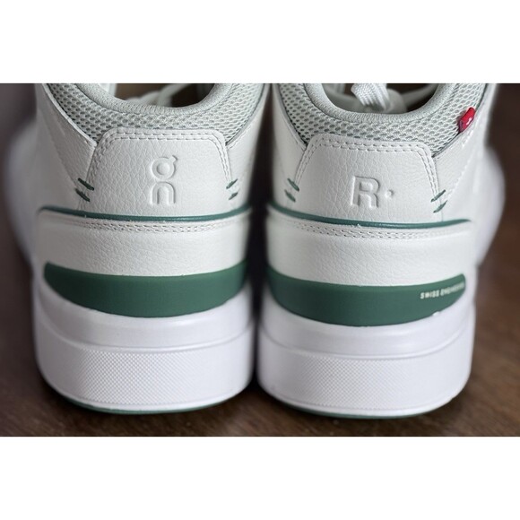 Men’s Size 10 On The Roger Clubhouse Mid White Green 3MD11140840 main image 4